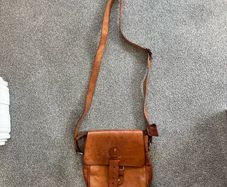 Genuine leather crossbody bag