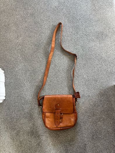 Genuine leather crossbody bag