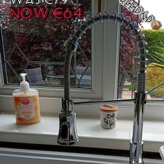 NEW SALE | Kitchen Tap, Kitchen Sink Mixer Tap with 360Degree Swivel Pull Down Sprayer Commercial Kitchen Taps Single Handle Mixer Tap Cold and Hot 3-Modes Spray with Standard Fittings