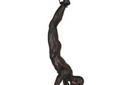 Jumping man with line. Skulpture New!