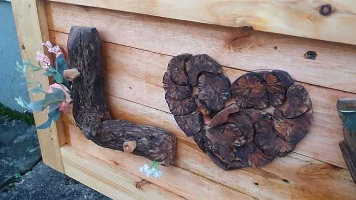 Rustic Driftwood LOVE Wood Art wall sign