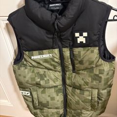 Minecraft sleeveless jacket/ gilet/   kids