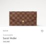 Louis Vuitton Sarah Wallet Image 10