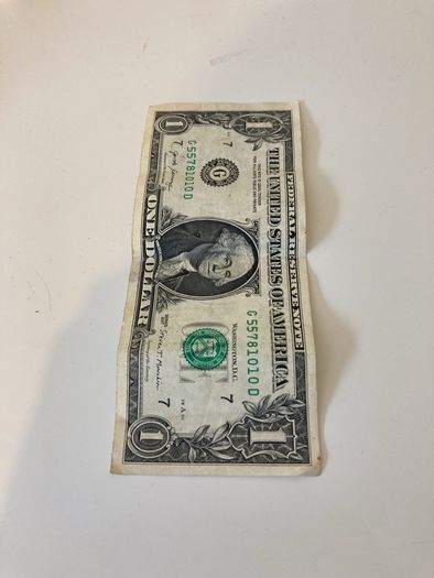 One dollar bill USA