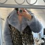 Jakke Faux Fur Coat UK10 Image 8