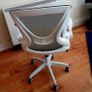 Mesh Office Chair with Yellow Seat Image 3