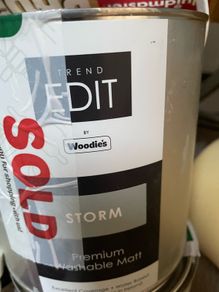 Edit Matt washable paint x 3 tins