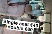 Self Contained Bus / Camper Conversion Double Seat with built in Seat Belts @ OCG transit master etc