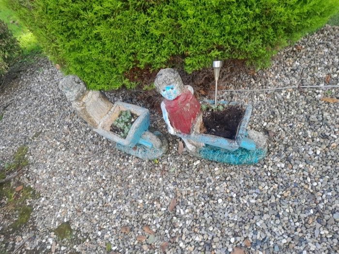 concrete garden statues