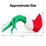 Green Christmas Hand Wall Mount, Bauble Holder 3D Image 5