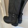 NeroGiardini Womens black leather biker boots Image 4