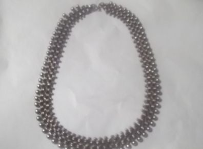 a lovely antique silver neck lace c 1860