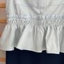 dress Zara size medium dress front playsuit back navy with blue frilled top Image 5