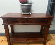 Console table Mahogany solid wood