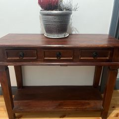Console table Mahogany solid wood