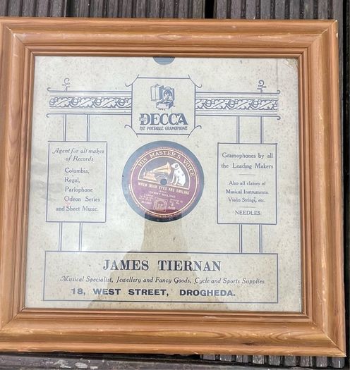 Vintage Framed 78 Speed Records