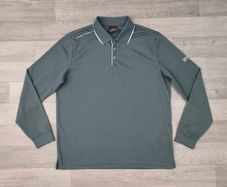 Oscar Jacobson Long Sleeve Golf Polo Shirt Mens Medium