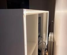 tv unit, with led controlled by remote installed.