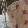 4 pieces- Avoca Mohair Wool Magenta Throw, Jerpoint Pedestal / Footed Bowl, Cut Glass Pillar Lamp with Brand New Sanderson Drum Shade - all are perfect together Image 8