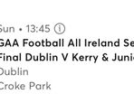 Kerry Vs Dublin GAA. July 12th Croke park.