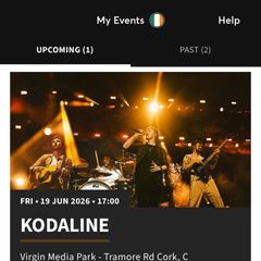Kodaline in Cork 19th June