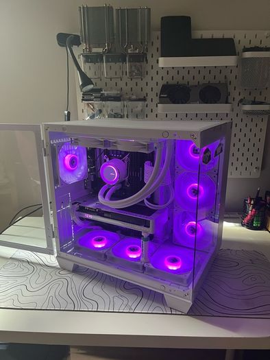 White RTX 5060 Gaming PC | i7-11700F | 32GB RAM | 1TB SSD | Liquid Cooled