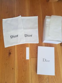 Dior Shoe Box, Dust Covers x2, Gift Card & Tissue