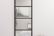 Sliding Door Aluminium and ESG Glass 76x205 cm Black