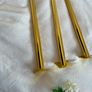 4x Gold Tapered Metal Furniture Legs 45cm 17" DIY Upcycle Sofa Table Feet legs Image 3