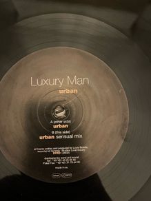 Luxury man. Urban tech house vinyl