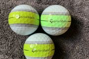 (3) Taylormade Tour response golf balls