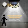 100 LED Solar Light Outdoor Solar Wall Lamp PIR Motion Sensor Lamp Waterproof Solar Light For Garden Patio Shed Garage Wall Side BackDecoration Street Image 2