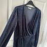 Moves Navy Velvet Dress L Image 5