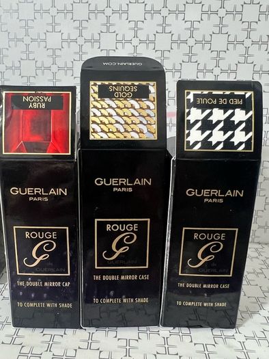 Guerlain Paris Lipsticks and The double Mirror Caps all brand new