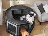 Puppy run  Oxford Fabric 112 x 112 x 62 cm large  with side pocket