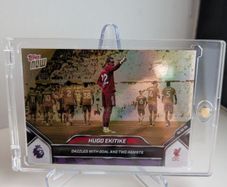 Hugo Ekitike Liverpool FC Topps Total Football Thumbs up Celebration #/50