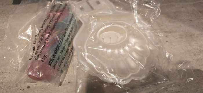 HQG1C Sea Rose with a Shell Stand  Seapony Sea Ponies like MLP G1 My Little Pony