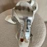 Silver And White Open Toe Heels Image 4