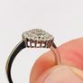 9ct White Gold Diamond Cluster Ring Image 6