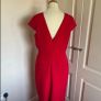 Folkster size 12 red  occasion dress half lined Image 3