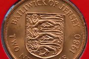 Jersey 1980 Vintage Coin Stamp cover BUNC