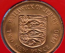 Jersey 1980 Vintage Coin Stamp cover BUNC