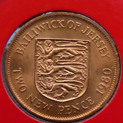 Jersey 1980 Vintage Coin Stamp cover BUNC
