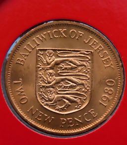 Jersey 1980 Vintage Coin Stamp cover BUNC