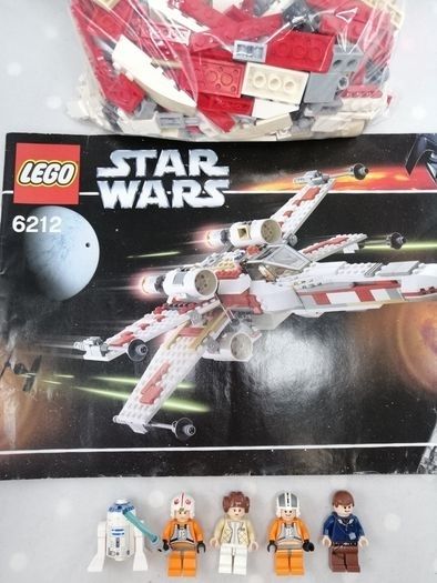 LEGO Star Wars: X-WING FIGHTER (6212) complete with Manual & 5 Mini Figures