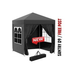 2x2m Popup Gazebo Party Tent Pavilion Black with 4 Sides