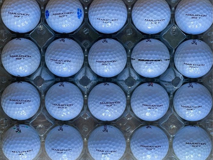 20 used Srixon Marathon Soft golf balls