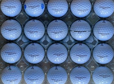 20 used Srixon Marathon Soft golf balls