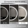 Round Bathroom Mirror with LED Lights, 60x60cm Image 6