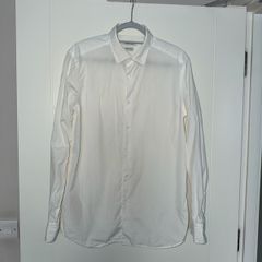 Men's Massimo Dutti White Formal Shirt - size Large